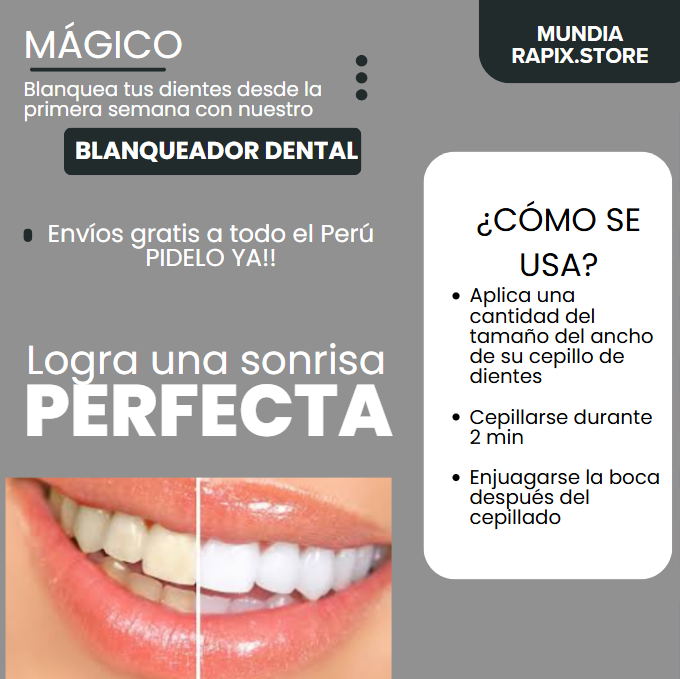 PODEROSO BLANQUEADOR DENTAL